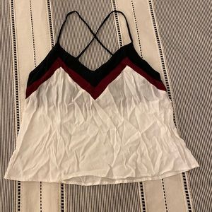 F21 // Cropped  Colorblock Tank